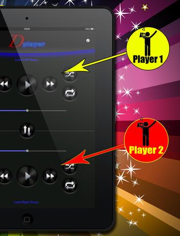 Double Player for Music with Headphones (Ascolta 2 canzoni contemporaneamente con le cuffie) iPad