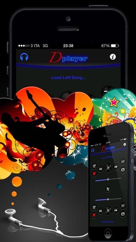 Double Player for Music with Headphones (Ascolta 2 canzoni contemporaneamente con le cuffie) iPhone