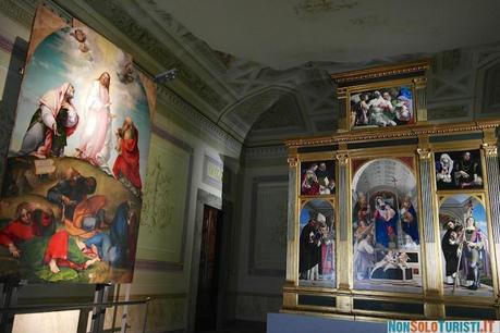 Polittico di San Domenico di Lorenzo Lotto nel Museo Civico Villa Colloredo Mels - Recanati, Marche