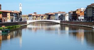 Pisa - Lungarno - Ponte di Mezzo