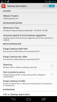 Come trasferire foto e video da smartphone a tablet Android o a PC con il Backup automatico di Google+