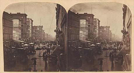 [Broadway, New York City, in the rain] Edward Anthony  (American, 1818–1888)