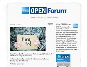 open forum il blog aziendale di american express