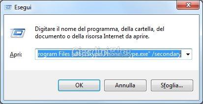 Come utilizzare account multipli di Skype sul pc esegui skype multiplo