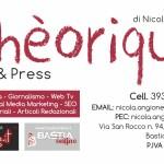 Thèorique di Nicola Angione | Pubblicità su Internet, Social Network, Ufficio Stampa, Grafica, Comunicazione | Bastia Umbra