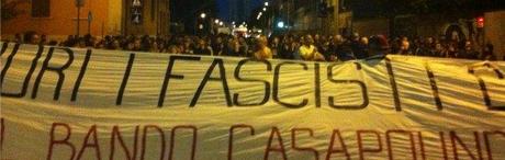 Presidio di Forza Nuova in Bolognina. Gli Antifascisti li cacciano dalla piazza