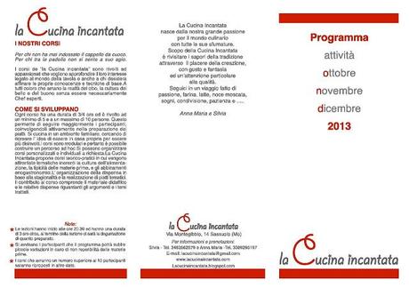 ecco il calendario dei corsi di cucina!