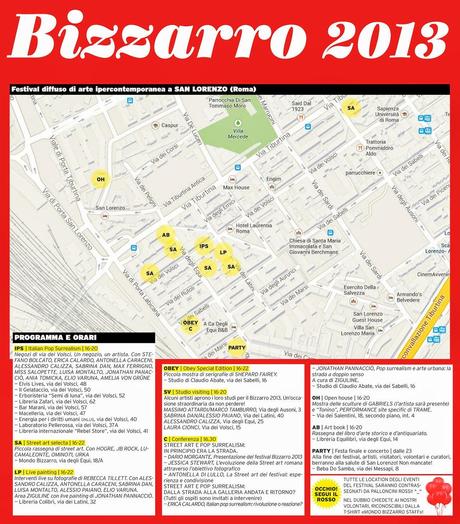 [link] BIZZARRO 2013 festival diffuso di arta ipercontemporanea @ varie sedi quartiere San Lorenzo - 21.09.2013