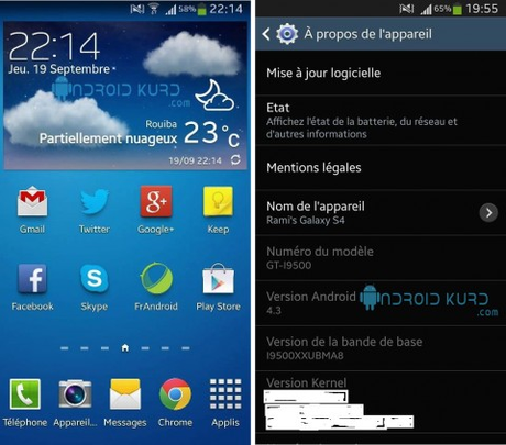 samsung galaxy s4 android 4.3 jelly bean