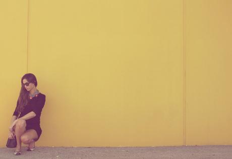 #HEART lovehandmade_barbara valentina grimaldi_outfit fashion blog_summer 2013_zara sweater_bershka lace shorts_chanel flats_furla bag_heart necklace_round sunglasses