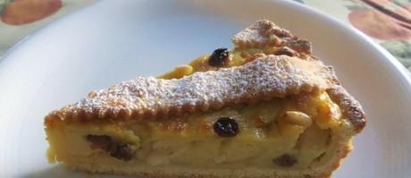 Torta strudel mele, pinoli, uvetta