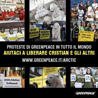 Aiutateci a salvare i due attivisti Greenpeace arrestati dalla Guardia Costiera Russa e detenuti senza assistenza