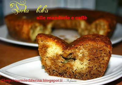 Torta babà alle mandorle e caffè