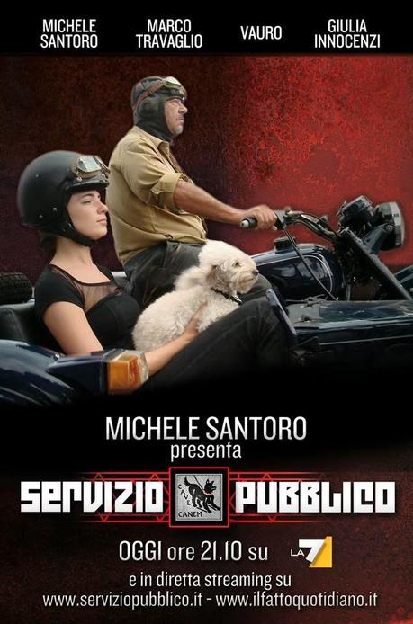Michele Santoro su La7 con la nuova edizione di ''Servizio Pubblico''