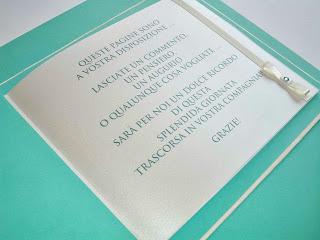 Matrimonio color Tiffany: guestbook a tema, color azzurro tiffany
