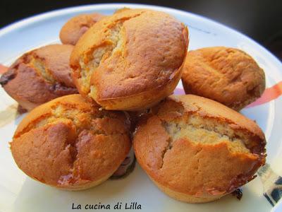 Muffin: Muffin con le gocce di cioccolato bianco