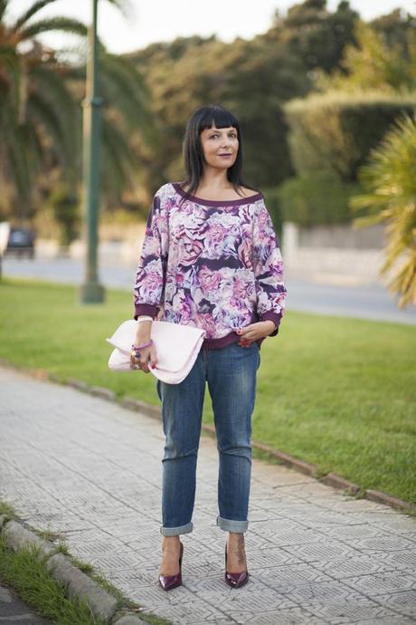 Motivi New collection | Color black cherry Smilingischic, fashion blog, dettagli felpa, colore amarena, Motivi , F/W 20132014 Motivi, outfit