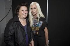 Suzy Menkes;Donatella Versace