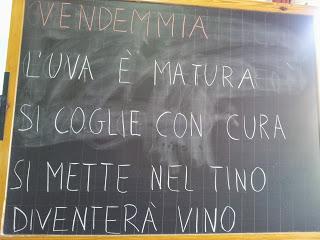 Classe Prima: La vendemmia in rima