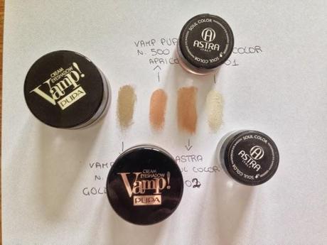 Vamp cream eyeshadow VS Astra soul color
