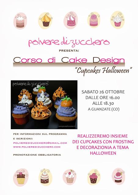 Halloween cupcakes, biscotti, cialda decorata e torta decorata: i corsi
