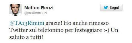 Mattero Renzi Twitter