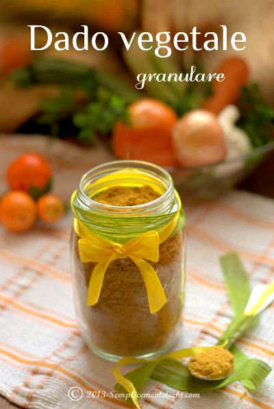 Dado vegetale granulare