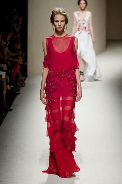 “Chinese Red” in Milan Fashion Week 2014