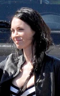 Megan Fox sul set di TRANSFORMERS 3