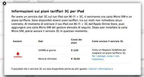 Vodafone: ecco le tariffe per navigare in internet con iPad