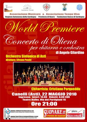 Concerto di Oliena - World Premiere