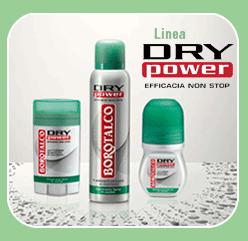 BOROTALCO, DRY POWER Deo Spray.