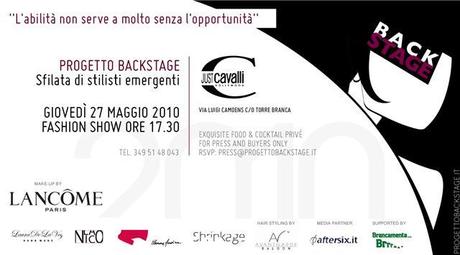 Giovedì 27 Maggio Progetto Backstage – Just Cavalli Hollywood, Milano