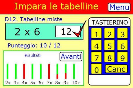 Impara le tabelline con un gioco