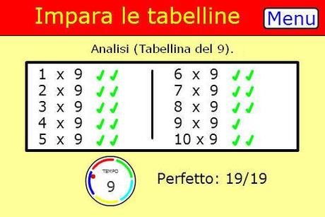 Impara le tabelline con un gioco