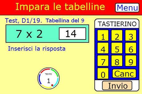 Impara le tabelline con un gioco