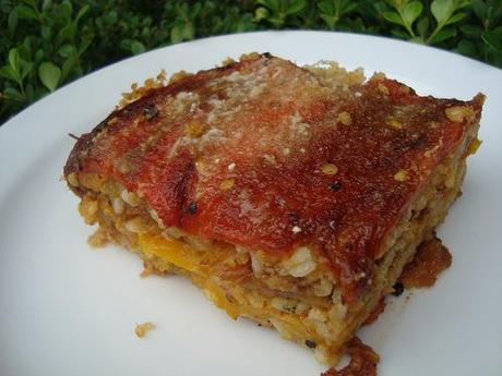 Timballo di riso e peperoni