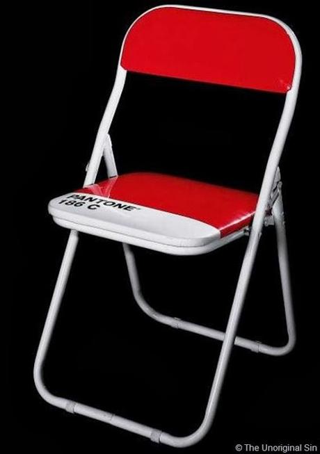 sedia pantone, pantone chair, pantone, rosso pantone, pantone casa, pantone design