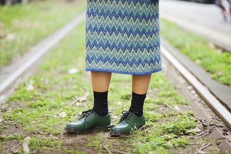 smilingischic, fashion blog, street style, zig zag missoni, vintage, dr.martins verde scuro, 