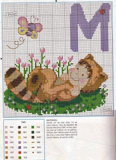 Schemi per il punto croce: L'Alfabeto dei cuccioli Schemi per il punto croce: L'Alfabeto dei cuccioli