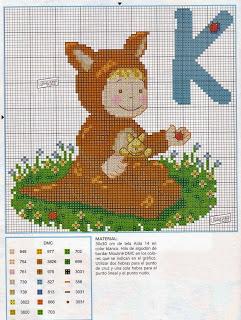 Schemi per il punto croce: L'Alfabeto dei cuccioli Schemi per il punto croce: L'Alfabeto dei cuccioli