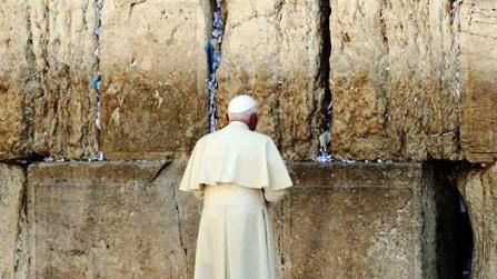Ratzinger al Muro del Pianto