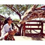 Rihanna allo zoo di Johannesburg: le foto su Instagram