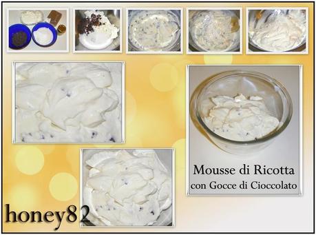 BICCHIERINI ALLA MOUSSE DI RICOTTA CON GOCCE DI CIOCCOLATO