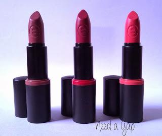 Essence New Lipsticks #01 #04 #06