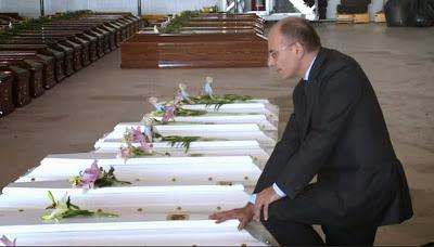 Lampedusa: funerali di Stato sì, funerali di Stato no. L'ipocrisia balenottera e senza vergogna dei nuovi democristiani