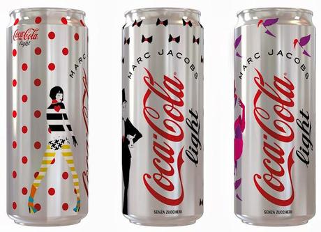 Cambio di stagione, cambio di look per le lattine di CocaCola light - byMarcJacobs