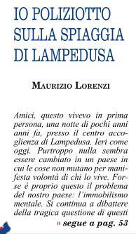 Articolo Araberara del 11.10.2013 - Io poliziotto sulla spiaggia di Lampedusa (1)