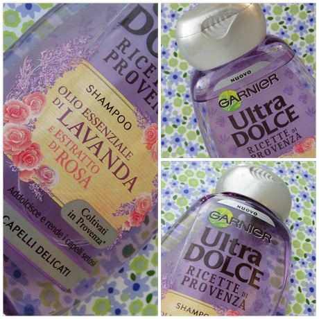 Garnier Ultra Dolce Ricette di Provenza-  Shampoo con olio essenziale di Lavanda e estratto di Rosa