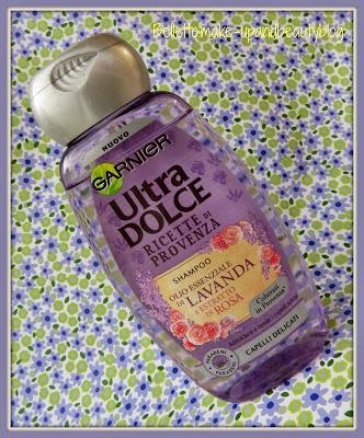 Garnier Ultra Dolce Ricette di Provenza-  Shampoo con olio essenziale di Lavanda e estratto di Rosa